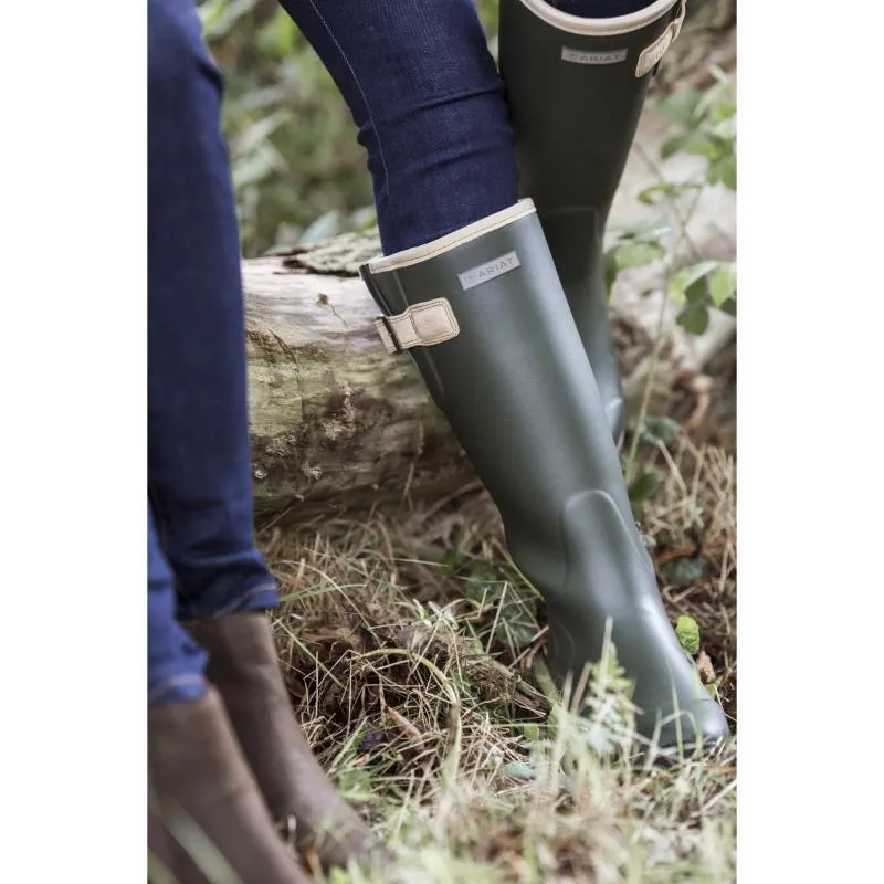 Ariat Ladies Burford Ladies Wellington Boot - Olive Green