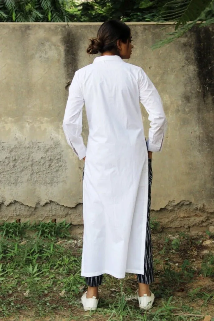 Black Travelling Ikkat Pants