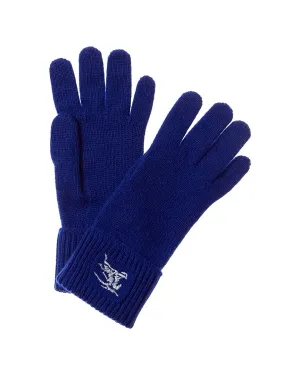 Burberry Embroidered Cashmere-Blend Gloves