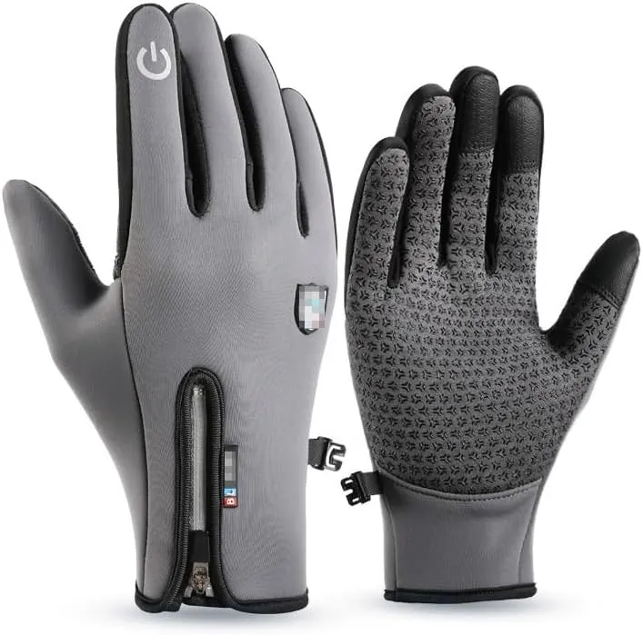 Dazzlesport Outdoor Sports Heated Gloves Short Padded Windproof Waterproof Winter Gloves Touch Screen Gloves