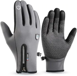 Dazzlesport Outdoor Sports Heated Gloves Short Padded Windproof Waterproof Winter Gloves Touch Screen Gloves