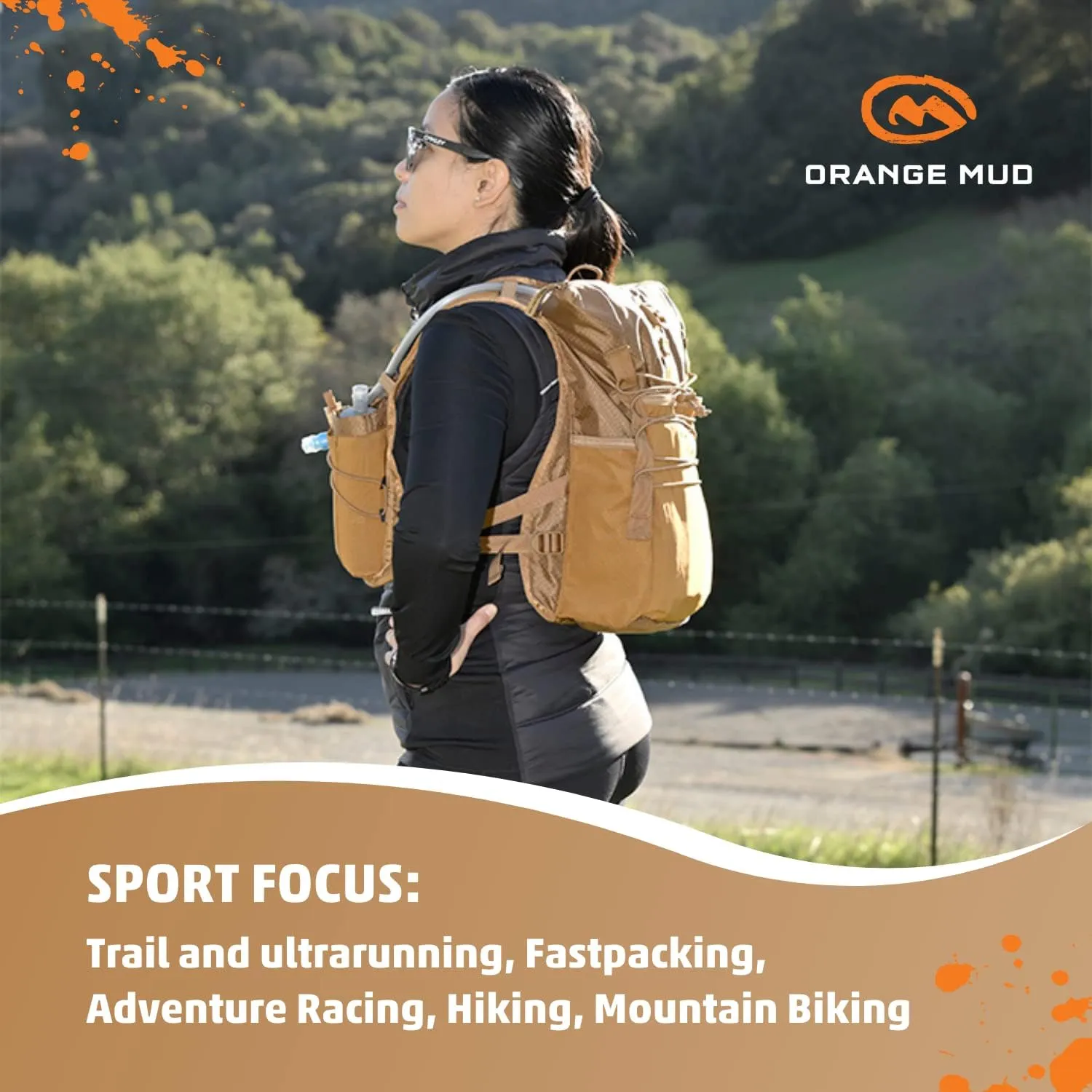 M Orange Mud Adventure Pack 12L, Coyote Brown 3.0