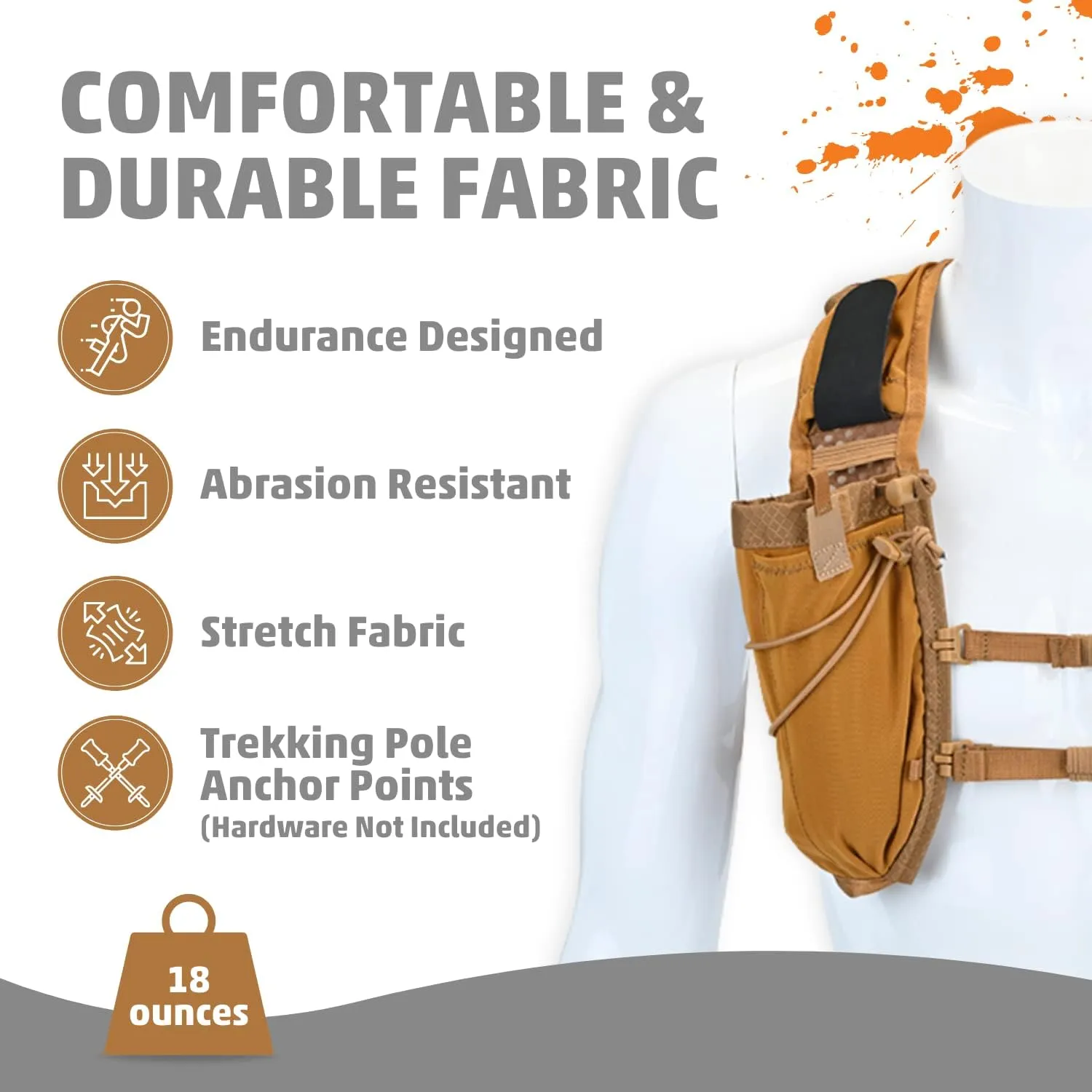 M Orange Mud Adventure Pack 12L, Coyote Brown 3.0