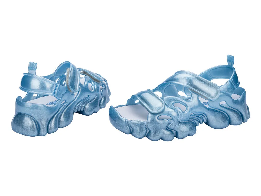 Melissa Collina Puff Glitter Blue Sandal For Women