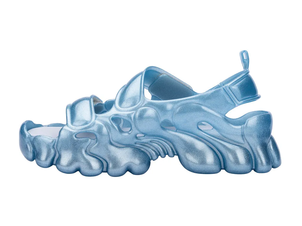 Melissa Collina Puff Glitter Blue Sandal For Women