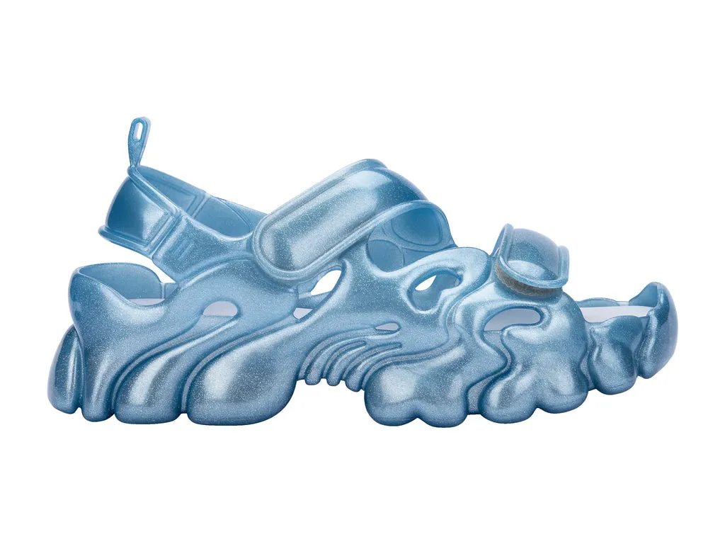 Melissa Collina Puff Glitter Blue Sandal For Women