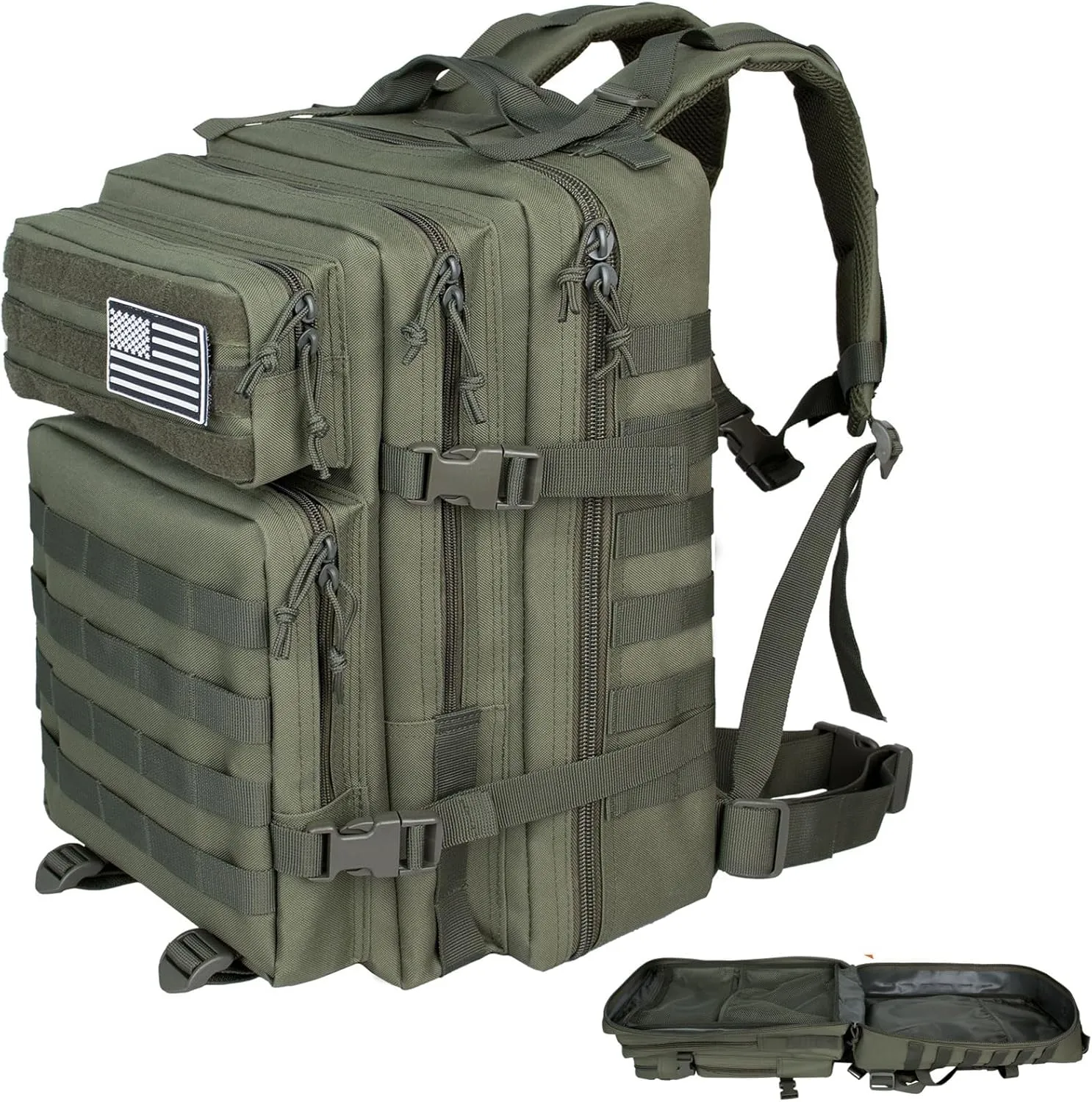 RooPoke Army Tactical Backpack 45L Large Military